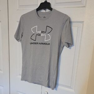 Under Armour Men's Light Gray Logo Tee